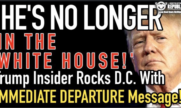 ‘He’s No Longer in The White House’! Trump Insider Rocks D.C. With IMMEDIATE DEPARTURE Message!